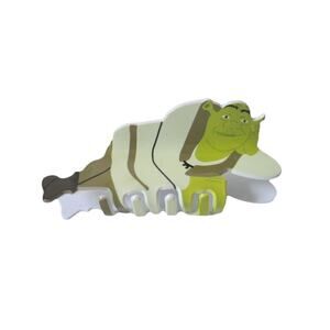 Shrek Laying Down Posing Claw Clip 4” Long 1.5”tall New In Bag Swamp Rave